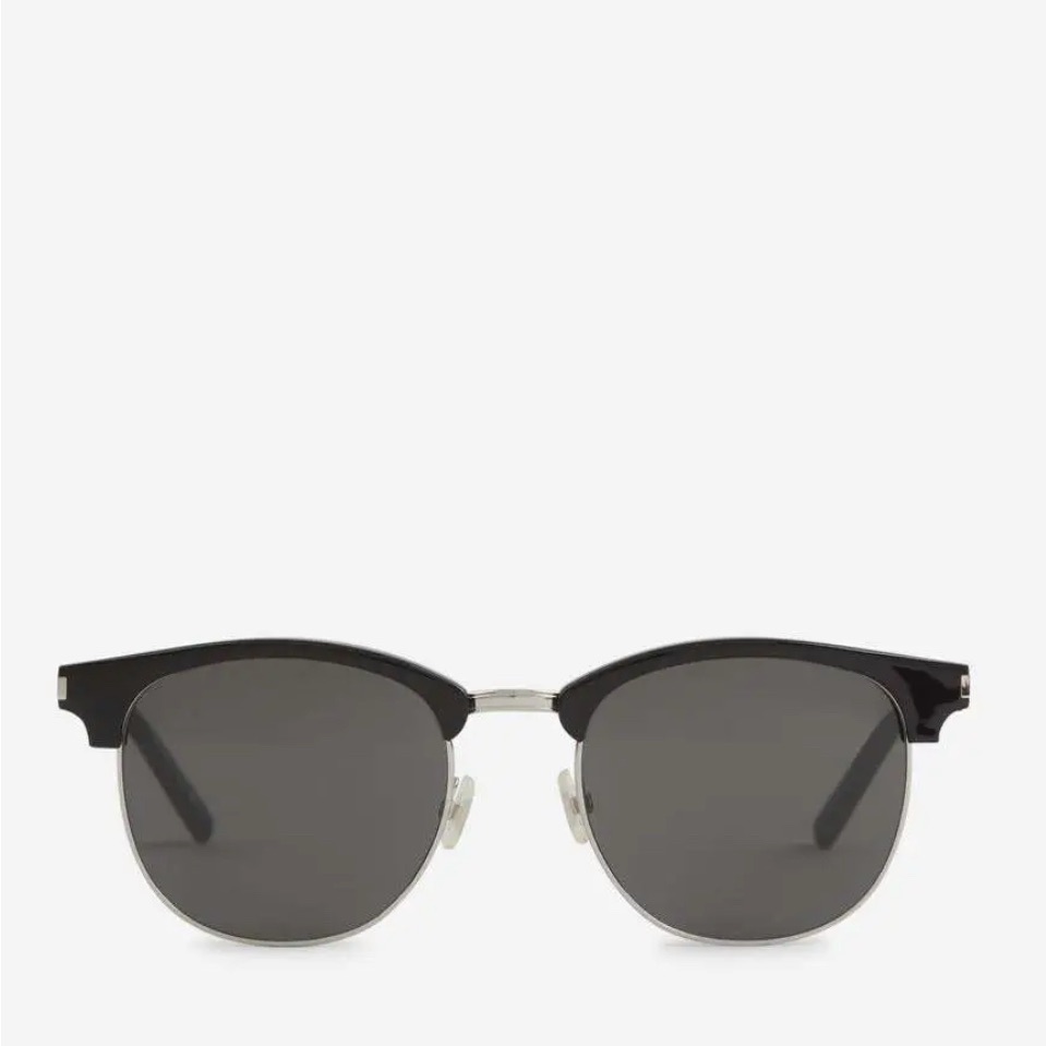 Saint Laurent Men’s Round Black Sunglasses